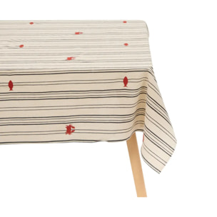 Nappe Oceania 150x250cm beige en coton