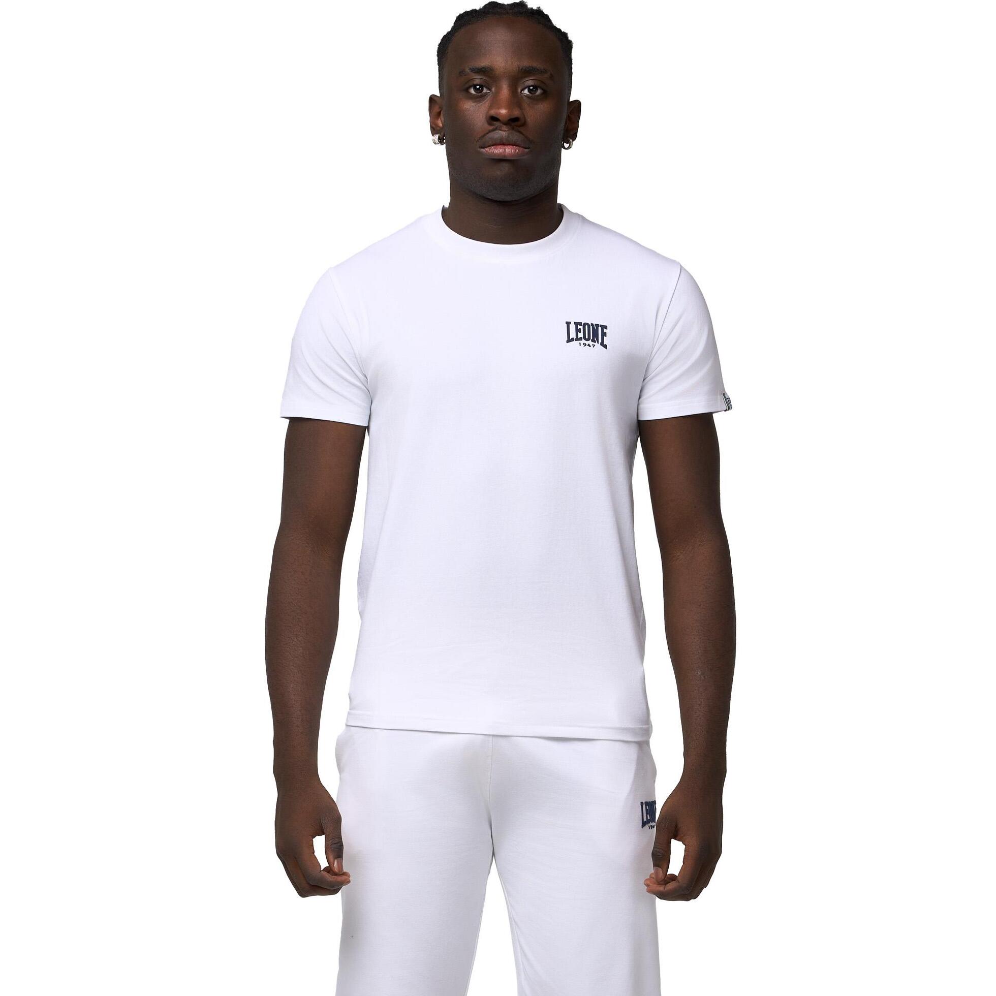 T-shirt in cotone da uomo a maniche corte Leone Basic