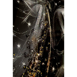 STAMPA DECORATA SU TELA LACCATA C/CORNICE MATERNITY -B- CM 60X3,5
X90