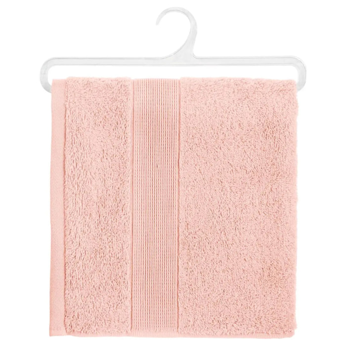 Serviette de toilette "Essentiel" coton rose 50x90cm