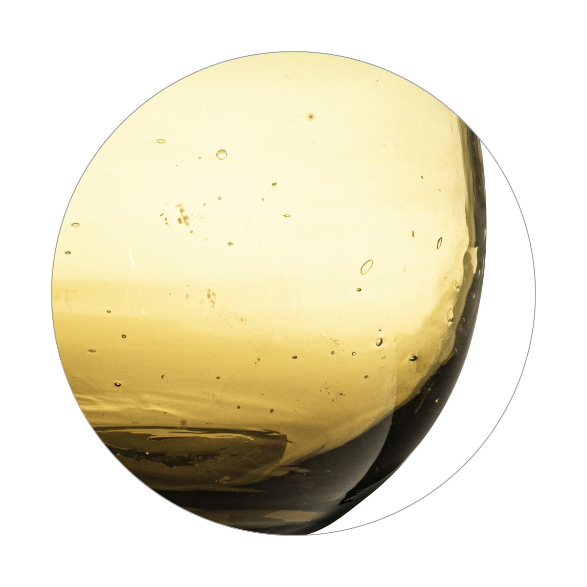 Nour Ambre - Lot 6 gobelets 30 cl en verre recyclé soufflés bouche