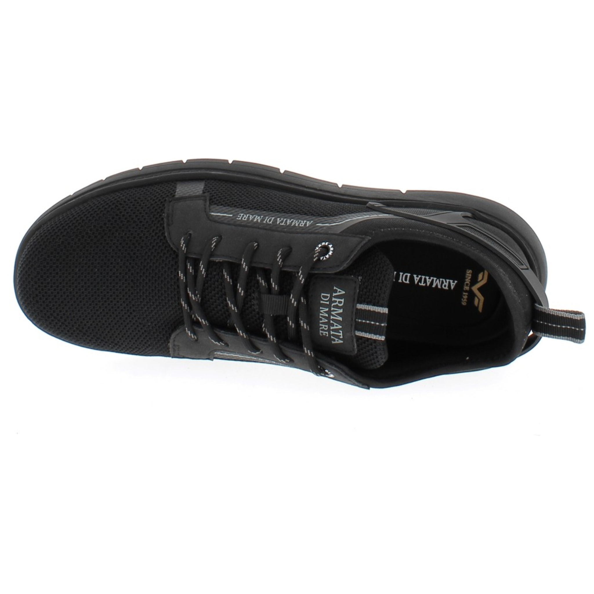 Armata di Mare Scarpe Uomo Sneakers Casual Stringate con Soletta Rimovibile in Memory Foam AMU S25L708 Black