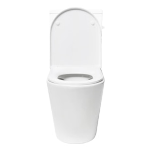 Project cuvette WC à poser sans bride en céramique (réservoir non fourni), blanc (SATPRO31M)