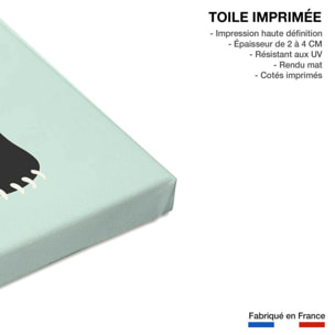 Tableau rock and roll bear Toile imprimée