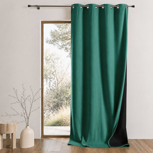 Rideau thermique phonique et semi occultant KONFOR - Vert