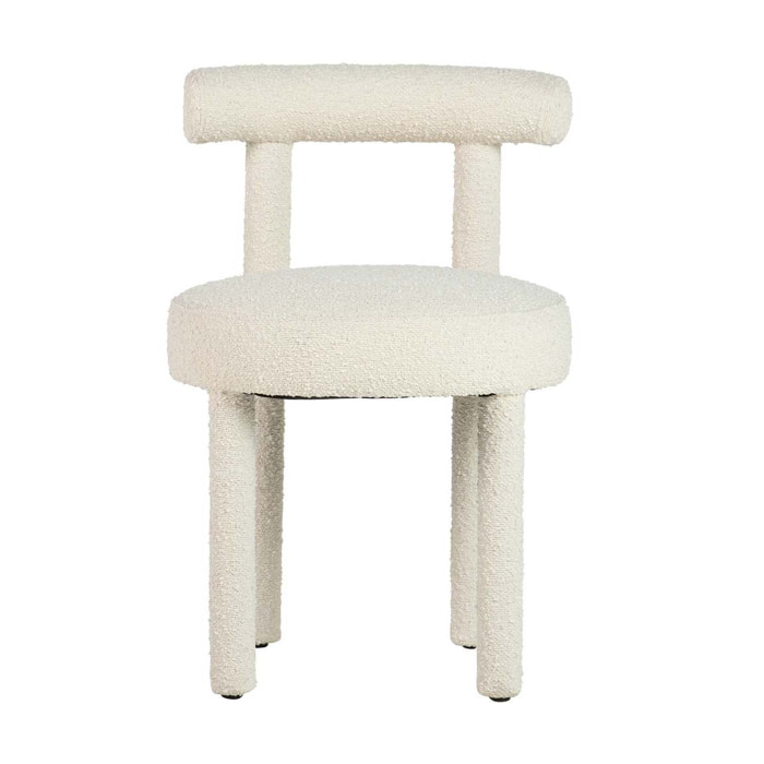 Silla Madera Arce Boucle Blanca 49x52x75 Cm