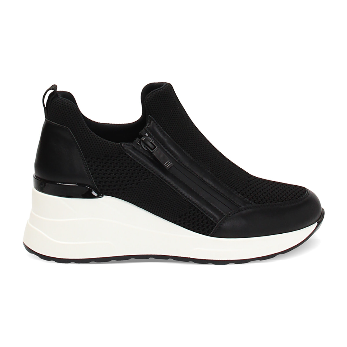 Slip on mujer negra en tela