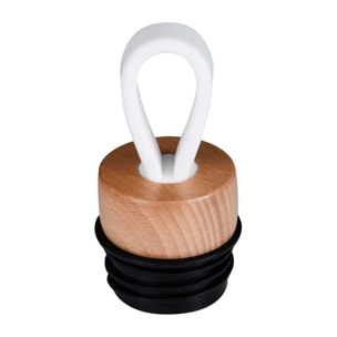 Bergner NATURALLY Botella de agua 550ml en Acero inoxidable Blanco