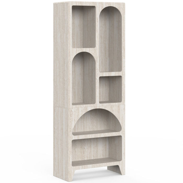 Etagère Alyana organique effet travertin 160cm
