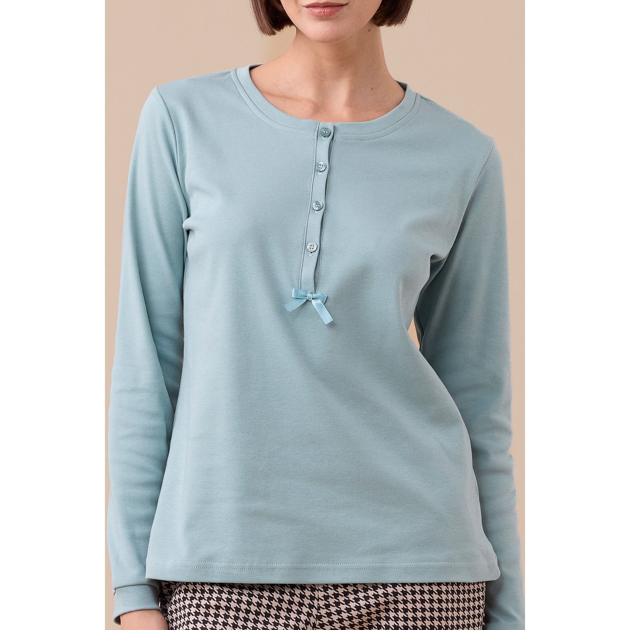 Pigiama donna invernale in caldo cotone articolo trim. Noidinotte