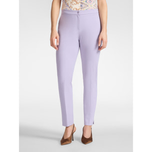 Elena Mirò - Pantalones en punto Milano - Violeta