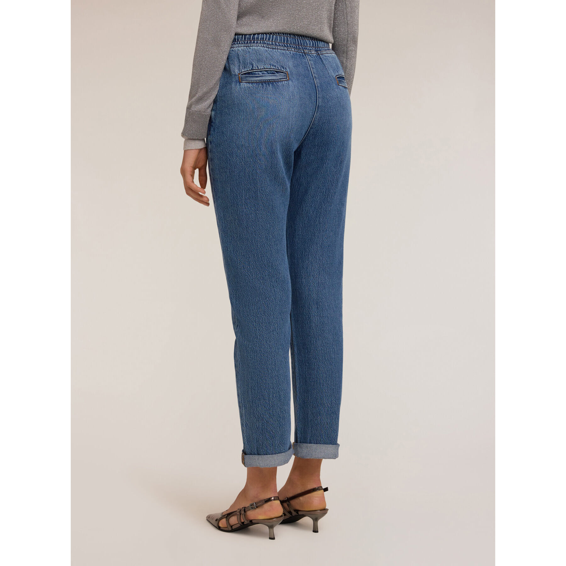 Motivi - Jeans holgados mixto lyocell - Azul