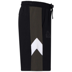 Kappa - Pantaloni Corti Uomo Nero - Logo Gnaco