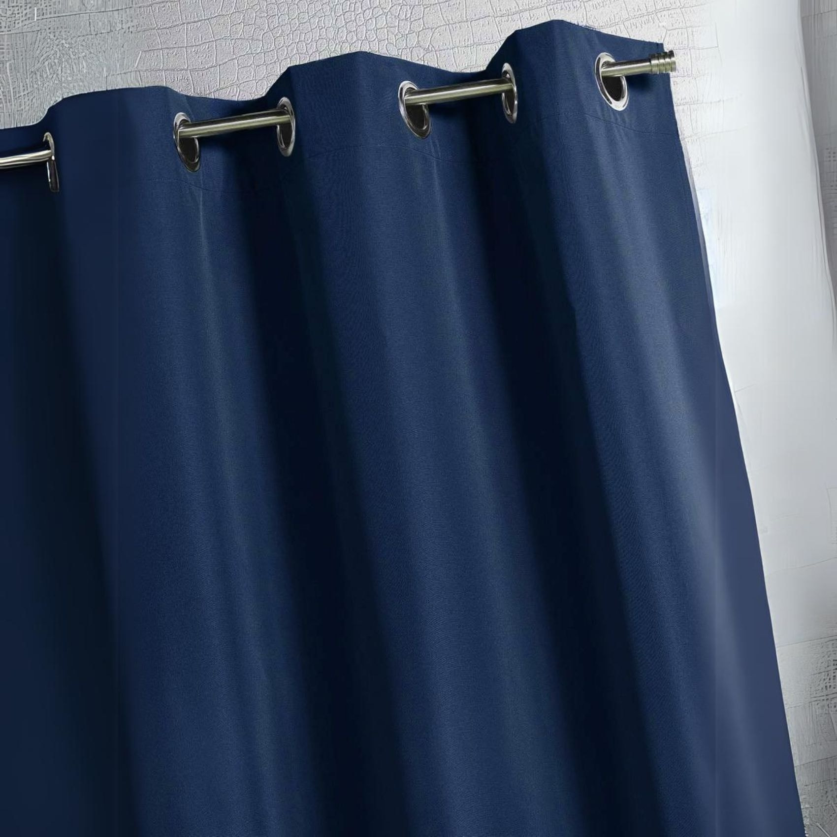 Rideau d'extérieur en tissu déperlant - Bleu Marine