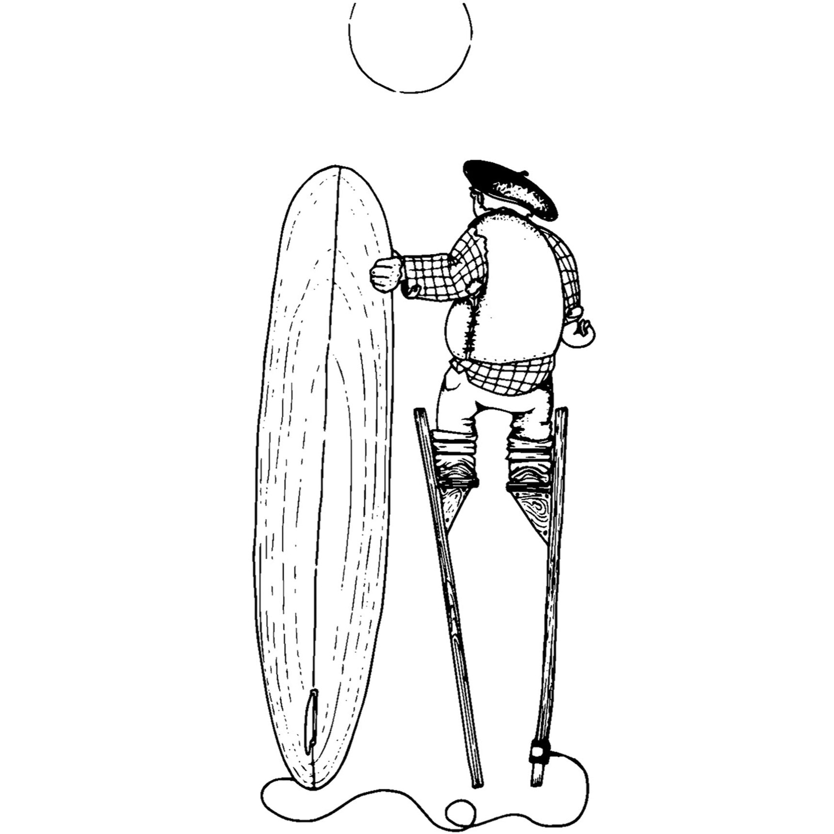 Tableau papy Landes Tableau alu Dibond