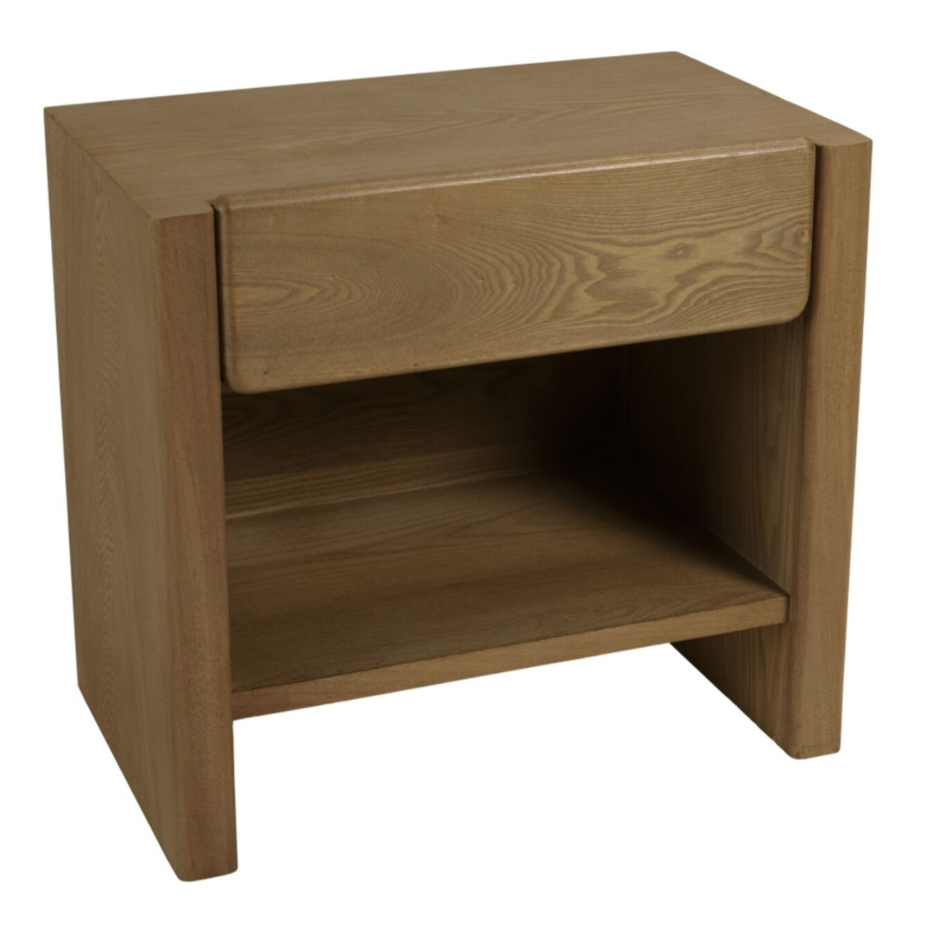 ELLA - Chevet couleur naturelle 1 tiroir design arrondi