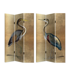 Biombo Canva Garzas 120x3x180 Cm