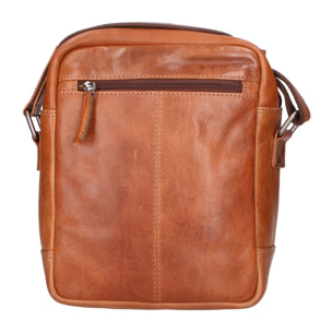 Borsa a tracolla unisex vera pelle - Modello False - 100% pelle di vacchetta - 22.0 x 24.0 x 7.5 cm