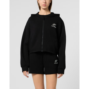 PLEIN SPORT Zip Hoodie Icon Scratch