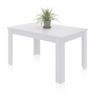 Mesa de comedor extensible Danna 140 Blanco Brillo
