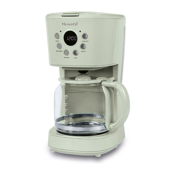 Cafetière electrique 1,5L celadon RETRO