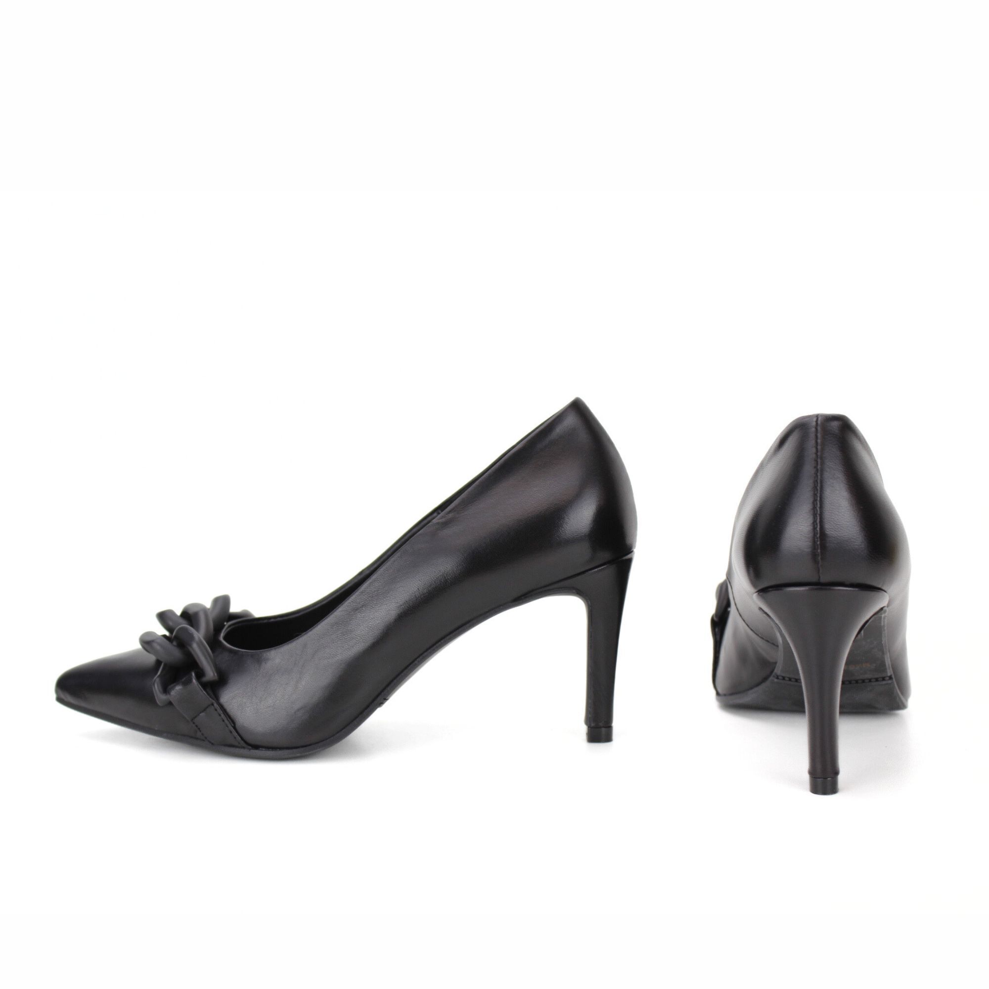 Salón con adorno de niquel y tacón 7,5 cm