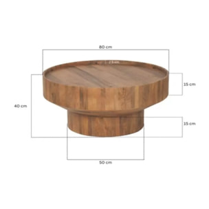 Table basse Tessa 80cm Kare Design