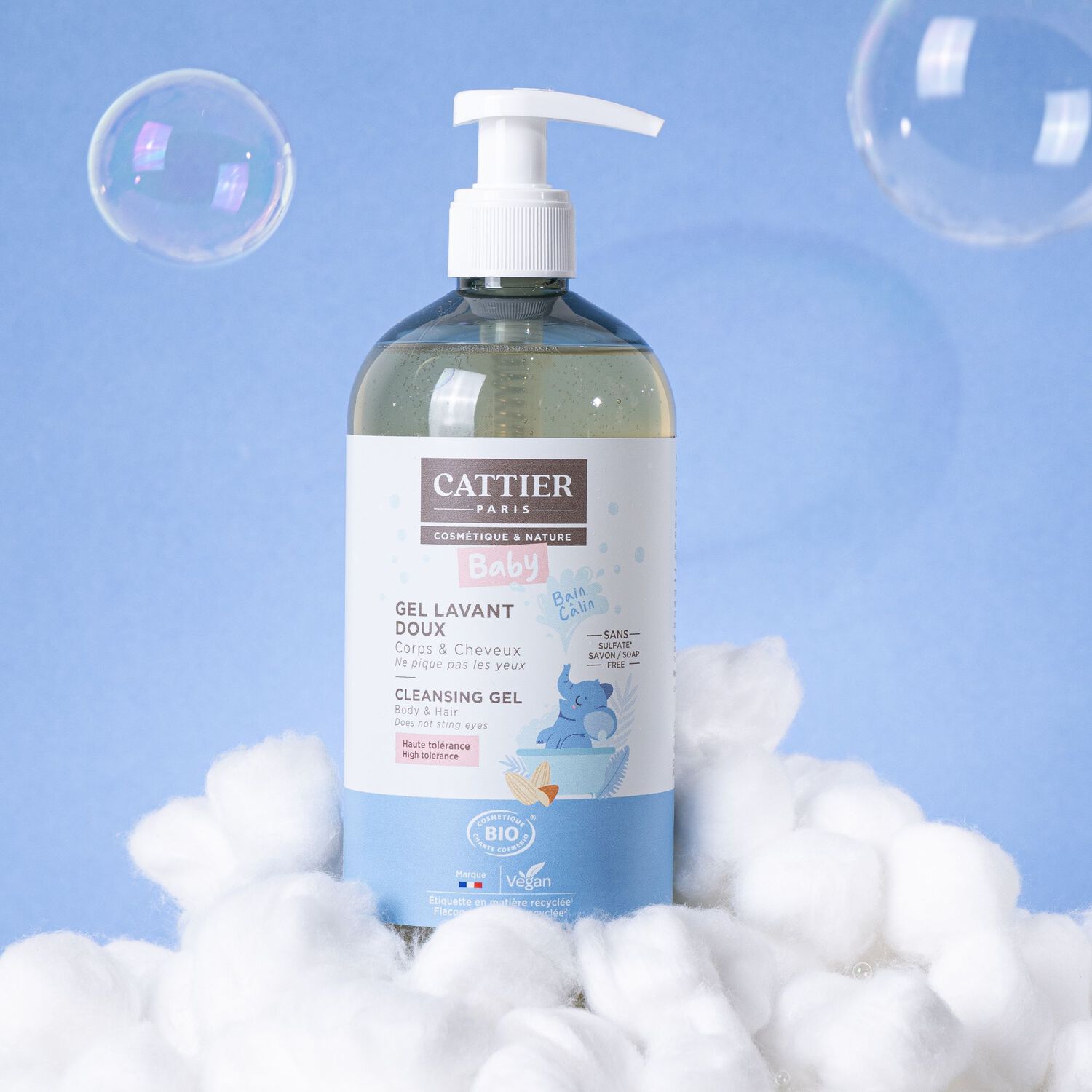 Gel Lavant Doux Bébé - Corps et Cheveux 500 ml