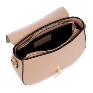 Barone bolso bandolera mujer, piel auténtica Dollaro.