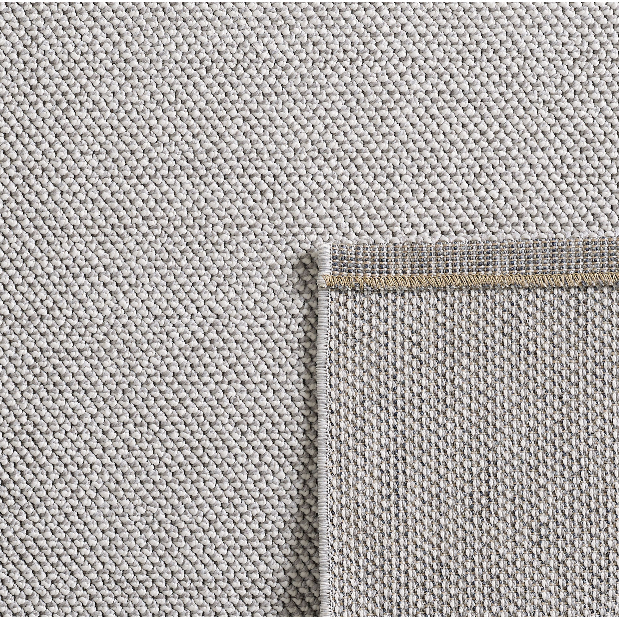 MORELIA - Tapis moderne aspect laine bouclée Silver