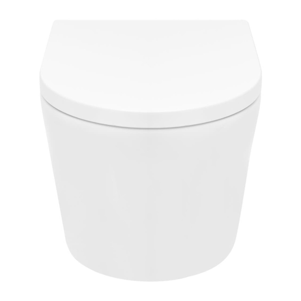 Brevis WC suspendu sans bride avec abattant SoftClose, rinçage Vortex, fixations invisibles, blanc (SATBRE010RTORP)