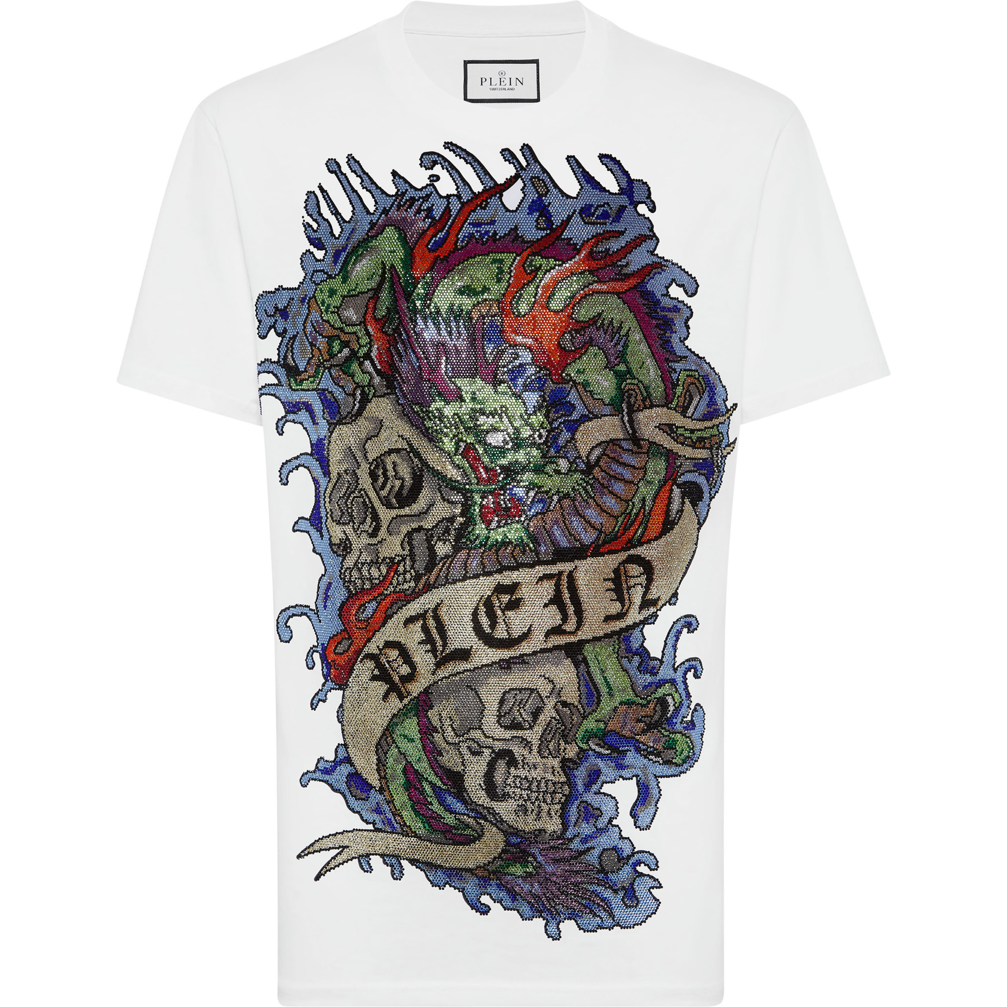 PHILIPP PLEIN T-Shirt Round Neck TATTOO