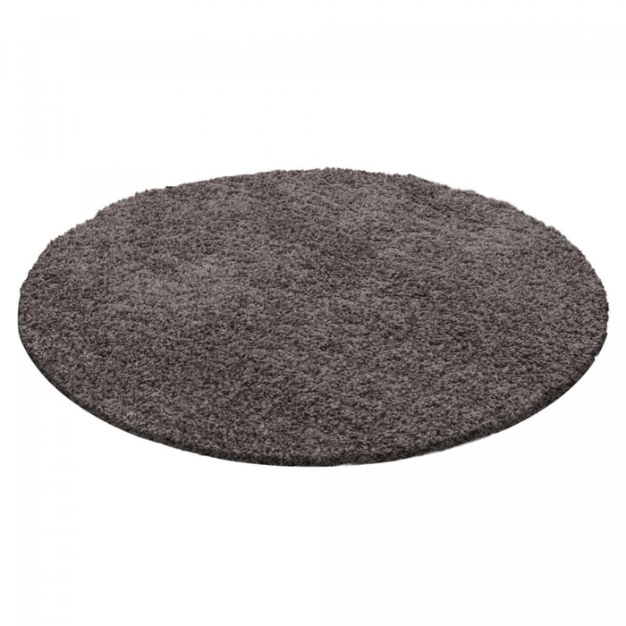 Tapis poils longs shaggy tissé motif uni ZASIVE