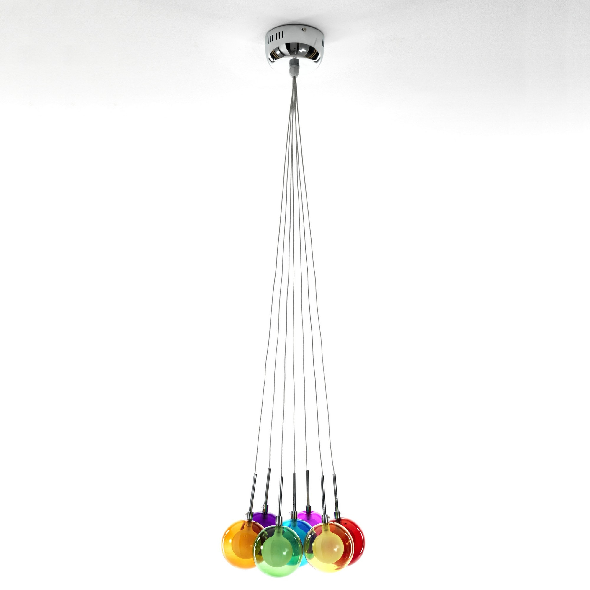 TOMASUCCI Lampadario 7 luci SPHERES COLORS Multicolore