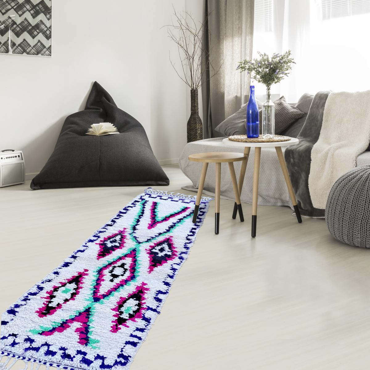 Authentique tapis berbère fait à la main en laine VAHE