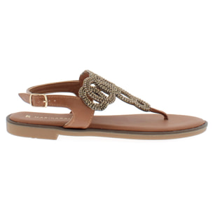 Marina Galanti Scarpe Donna Flat Sandals Flip-Flop Jewel MG 1E168 Gold