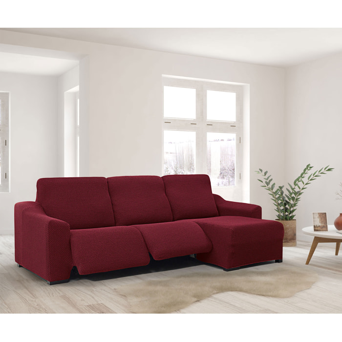 Funda para Chaise Longue derecha (visto de frente ) brazo largo SÚPER ELÁSTICA con RELAX modelo HELENA