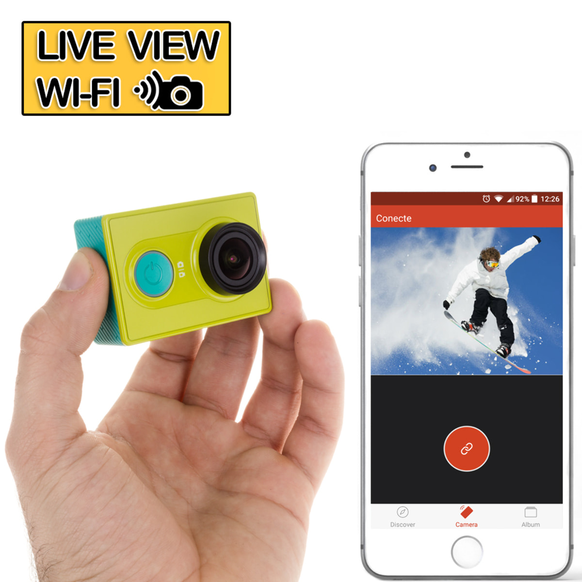 DAM XIAOMI WIFI TELECAMERA SPORTIVA 6x2x4 Cm. Colore verde