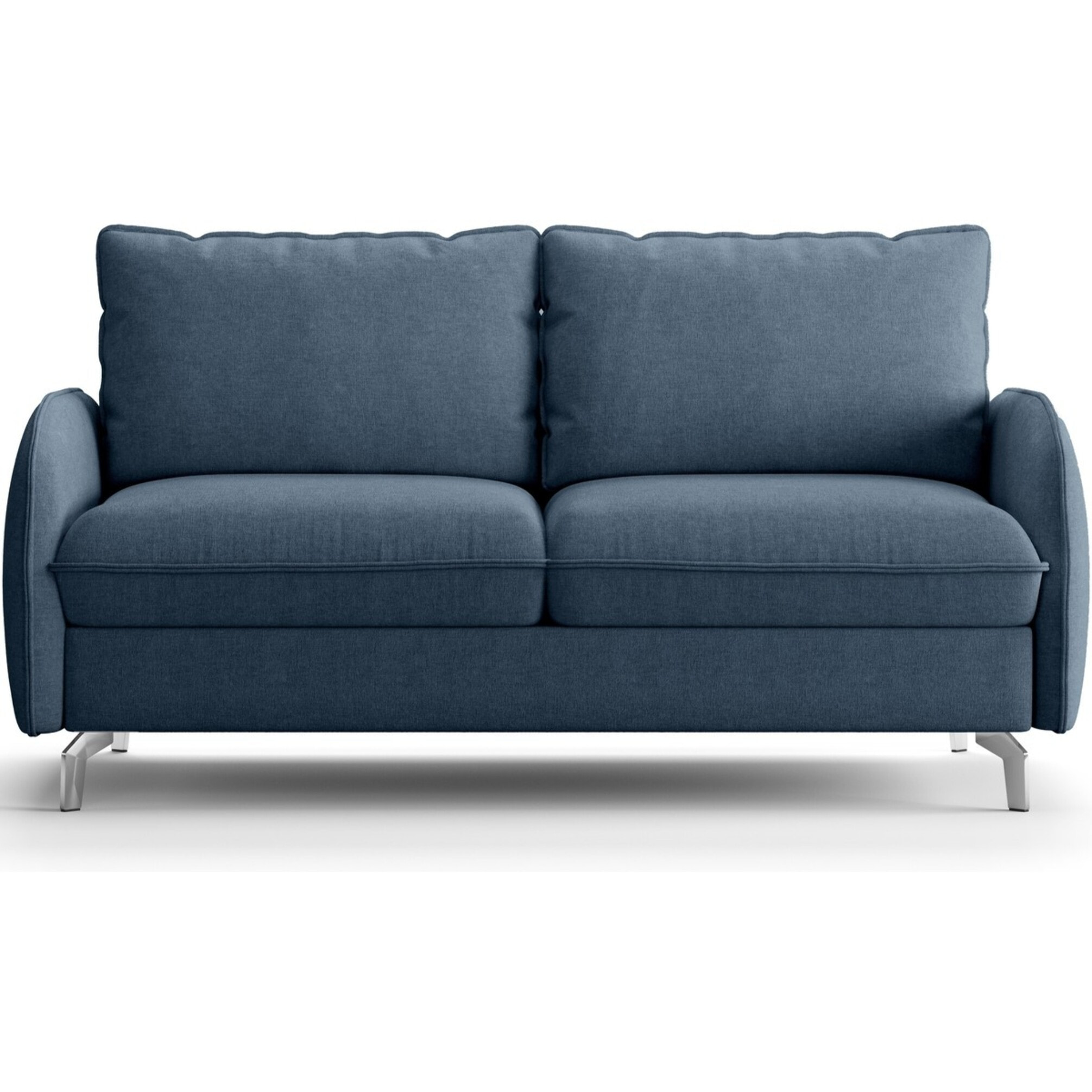 Canapé droit convertible 3 places en tissu chenille - ouverture express - NOVOLI