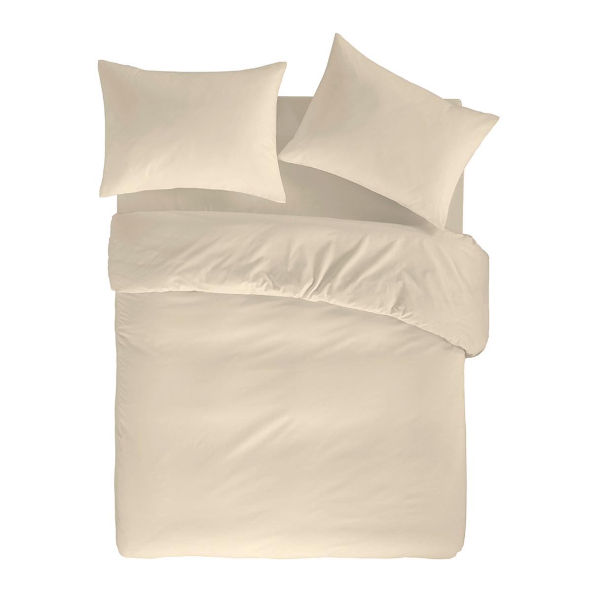 Housse de couette PURE en coton percale - crÃ©me - vendue seule