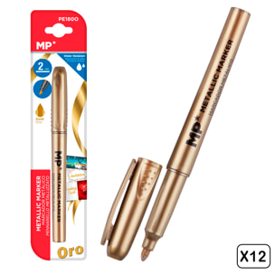 PACK 12 MARCATORI METALLICI ORO