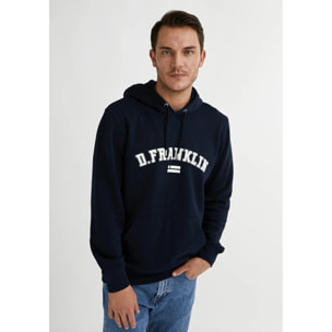 Sudadera Básica Varsity Hoodie en Azul Marino D.Franklin