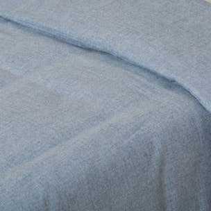 Copripiumino in flanella solid indigo