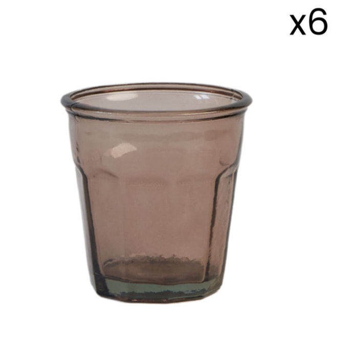 Set 6 bicchieri da acqua in vetro riciclato Lab 2.0