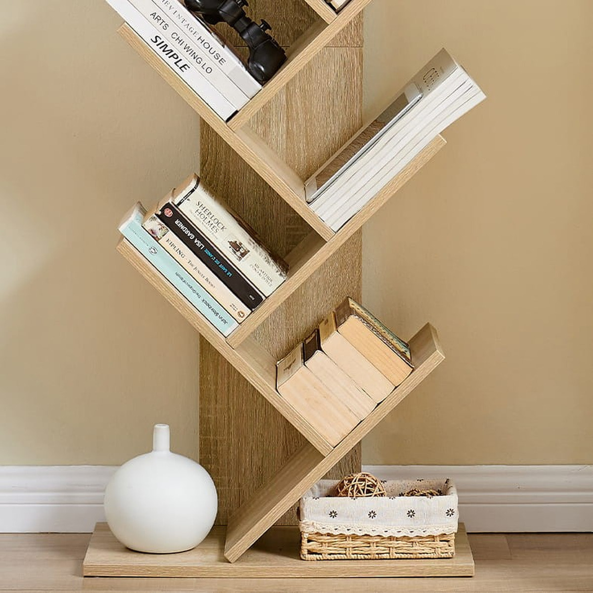 Libreria ad albero Sonoma con 9 ripiani