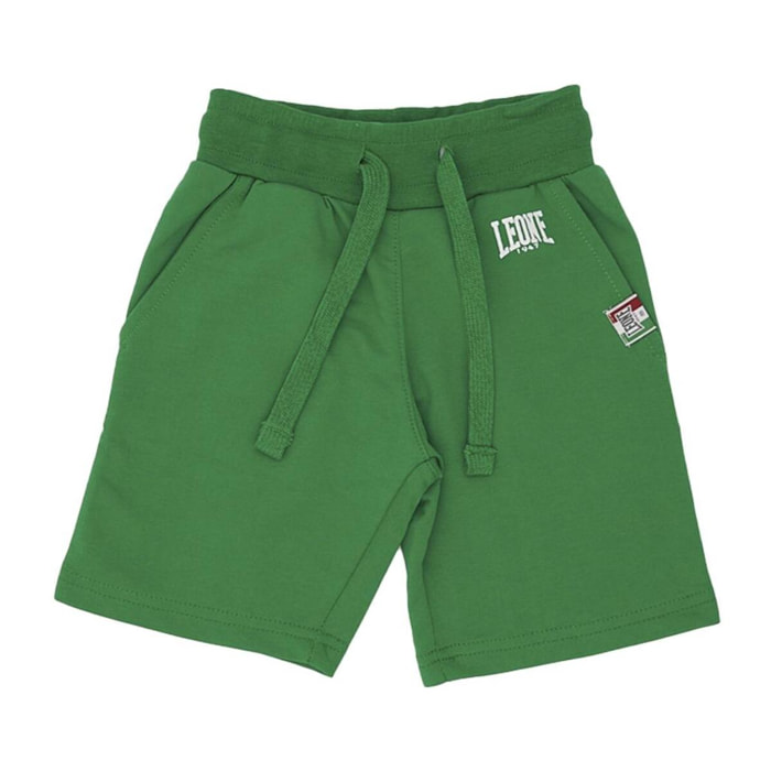 Bermuda básica infantil polar con logo pequeño