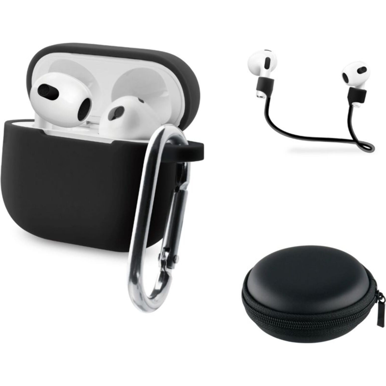 Pack ESSENTIELB étui Airpods 4 Noir