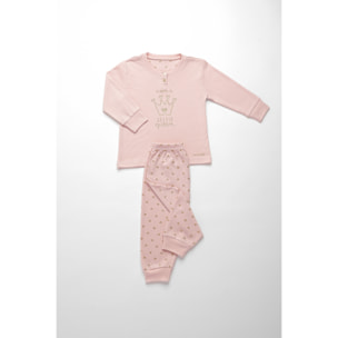 Pigiama neonata queen in caldo cotone con collo due bottoni Noidinotte