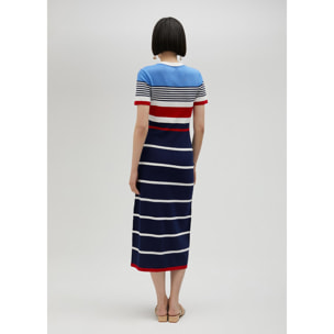 Vestito in maglia a maniche corte