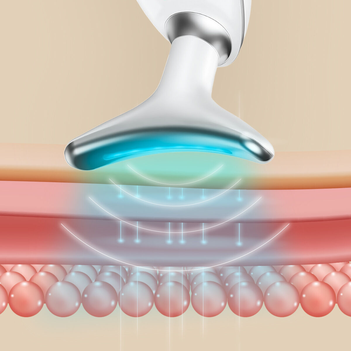 Massaggiatore Facciale Elettrico Rassodante per Viso e Collo con LED, EMS e Calore Selora InnovaGoods